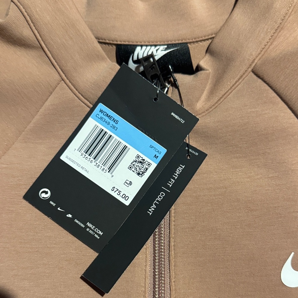 Nike Half-Zip Long Sleeve Dress - Rose - Picture 2 of 2